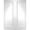 Bespoke Pattern 10 Fire Door Pair - 1/2 Hour Fire Rated - White Primed
