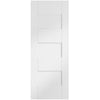 FD30 Fire Pair, Perugia White Door Pair - 1/2 Hour Rated - Prefinished