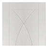 Two Folding Doors & Frame Kit - Pesaro Flush 2+0 - White Primed