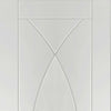 Single Sliding Door & Wall Track - Pesaro Flush Door - White Primed