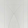 Three Sliding Wardrobe Doors & Frame Kit - Pesaro Flush Door - White Primed