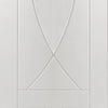 Two Sliding Wardrobe Doors & Frame Kit - Pesaro Flush Door - White Primed