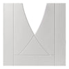 Bespoke Thrufold Pesaro White Primed Glazed Folding 3+0 Door