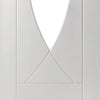 Bespoke Thruslide Pesaro Glazed 2 Door Wardrobe and Frame Kit - White Primed - White Primed
