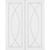 Pesaro Flush Door - White Primed Pair