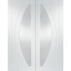 Salerno White Primed French door Pair - Clear Glass