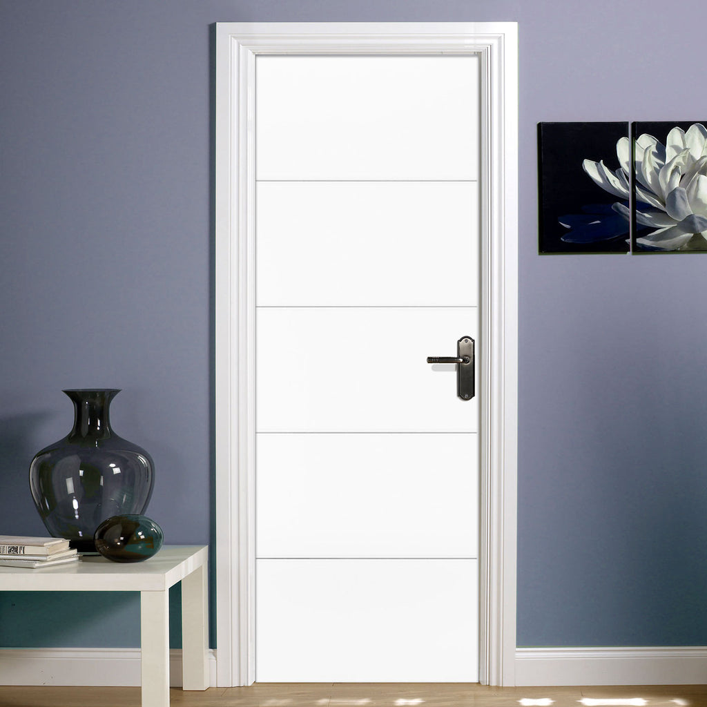 Santandor Fire Internal Door - White Primed - 1/2 Hour Rated