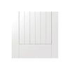 Three Folding Doors & Frame Kit - Suffolk Flush 3+0 - White Primed