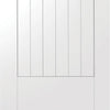 Two Sliding Doors and Frame Kit - Suffolk Flush Door - White Primed