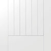 Two Sliding Wardrobe Doors & Frame Kit - Suffolk Flush Door - White Primed