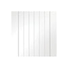 Two Folding Doors & Frame Kit - Suffolk Flush 2+0 - White Primed