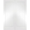 Suffolk Flush White Primed Door Pair