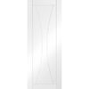 Bespoke Verona Flush Single Pocket Door Detail - White Primed
