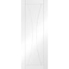 Bespoke Thruslide Verona Flush 2 Door Wardrobe and Frame Kit - White Primed - White Primed