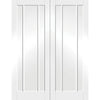 Worcester 3 Panel Door - White Primed Pair