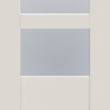 Shaker style white glazed interior door