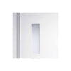 Three Sliding Wardrobe Doors & Frame Kit - Sierra Blanco Door - Frosted Glass - White Painted