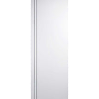 Double Sliding Door & Wall Track - Sierra Blanco Flush Doors - White Painted