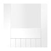 Suffolk Single Evokit Pocket Door Detail - Clear Glass - Primed