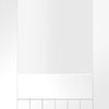 Bespoke Suffolk White Primed Glazed Double Frameless Pocket Door Detail