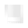 Single Sliding Door & Track - Suffolk Door - Clear Glass - White Primed
