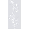 Single Glass Sliding Door - Solaris Tubular Stainless Steel Sliding Track & Birch Tree 8mm Clear Glass - Obscure Printed Design