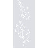 Single Glass Sliding Door - Birch Tree 8mm Clear Glass - Obscure Printed Design with Elegant Track