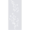Single Glass Sliding Door - Solaris Tubular Stainless Steel Sliding Track & Birch Tree 8mm Clear Glass - Obscure Printed Design