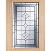 Majestic Oak Door - Zinc Clear Tri Glazing, From LPD Joinery
