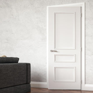 Image: Windsor White Primed Fire Door - 1/2 Hour Fire Rated