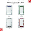 Premium Composite Front Door Set with Two Side Screens - Esprit 2 Winestead Green Glass - Shown in Green