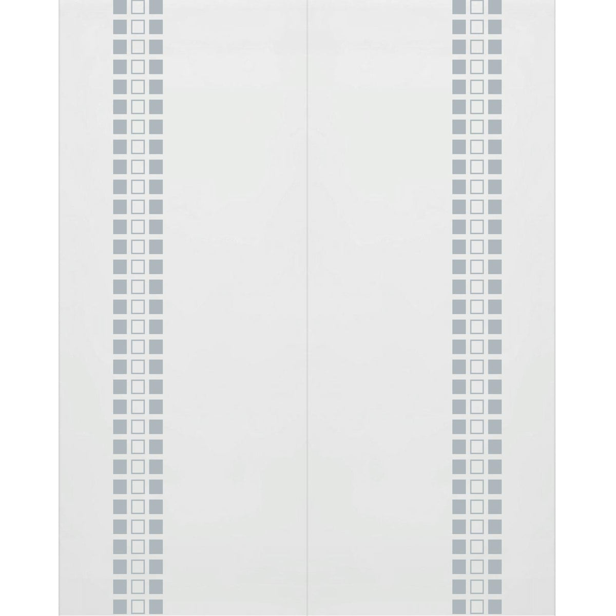 Double Glass Sliding Door - Winton 8mm Obscure Glass - Clear Printed Design - Planeo 60 Pro Kit