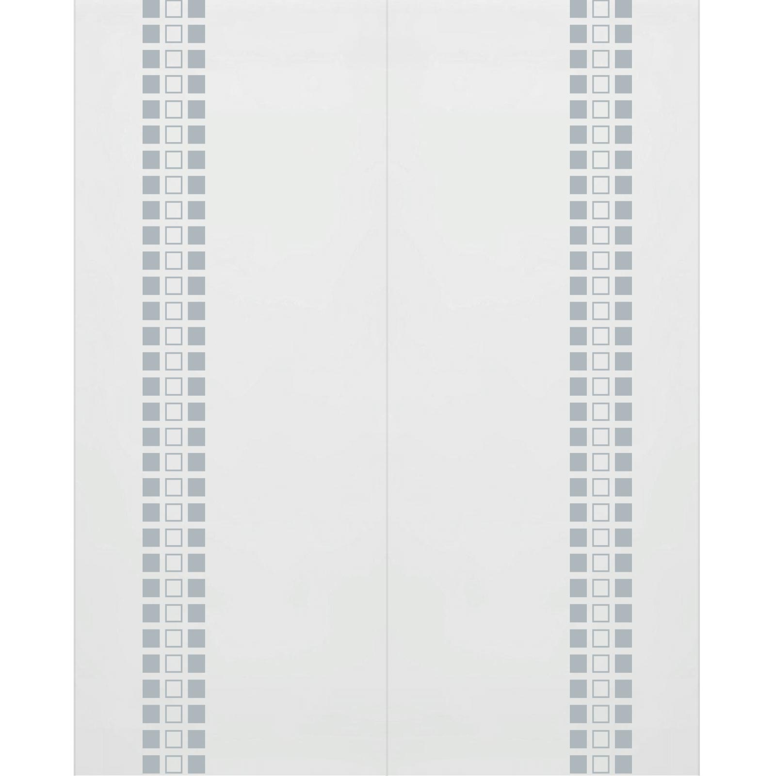 Double Glass Sliding Door - Winton 8mm Obscure Glass - Clear Printed Design - Planeo 60 Pro Kit