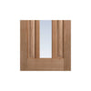 Kilburn 1 Pane Oak Door Pair - Clear Glass