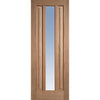 Kilburn 1 Pane Oak Door Pair - Clear Glass