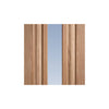 Kilburn 1 Pane Oak Door Pair - Clear Glass