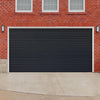 Gliderol Electric Insulated Roller Garage Door from 2911 to 3359mm Wide - Laminated Woodgrain Anthracite
