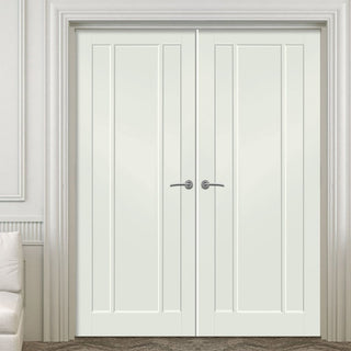 Image: Prefinished Bespoke Worcester Door Pair - Choose Your Colour