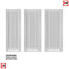 Three Folding Doors & Frame Kit - Worcester 3 Panel 2+1 - White Primed