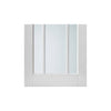 Worcester 3 Pane Single Evokit Pocket Door Detail - Clear Glass - Primed