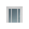Worcester 3 Pane Double Evokit Pocket Door Detail - Clear Glass - Primed