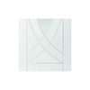 Treviso White Primed Oak Door Pair - Clear Glass
