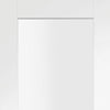 Single Sliding Door & Wall Track - Suffolk Door - Clear Glass - White Primed