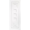 Bespoke Altino Flush Single Pocket Door Detail - White Primed