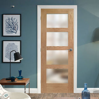 Image: Shaker style glazed interior door