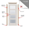 Door and Frame Kit - Palermo Flush Door - White Primed