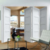 Bespoke Thrufold Shaker 4P White Primed Folding 3+1 Door