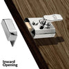 Eurospec RCN 40mm Rim Door Lock, For narrow door stiles - 3 Finishes