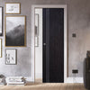 Bespoke Ash Grey Zanzibar Single Pocket Door - Prefinished