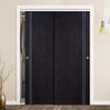 Bespoke Ash Grey Zanzibar Door - 2 Door Wardrobe and Frame Kit - Prefinished